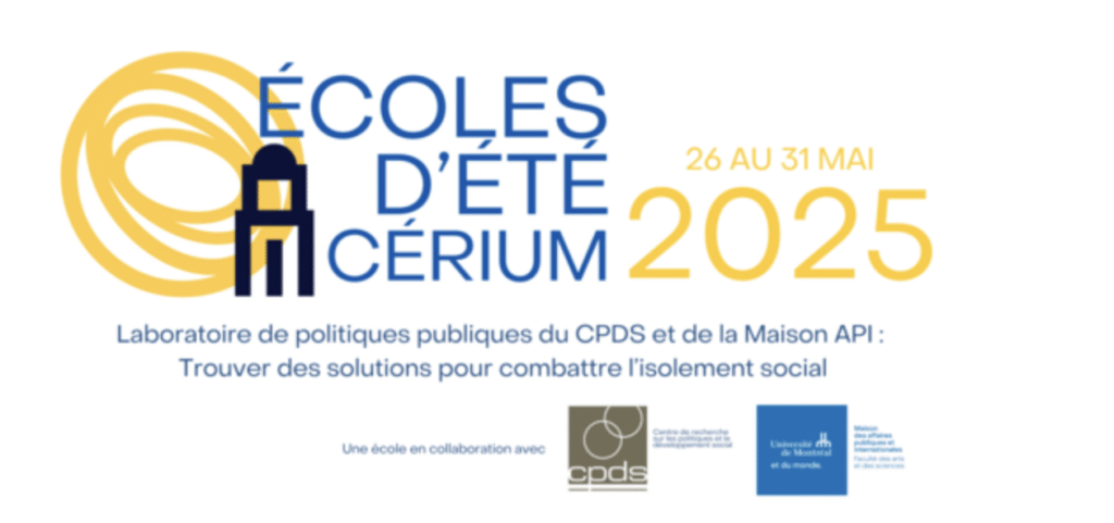 Marie-Eve Carignan at the CÉRIUM's summer school