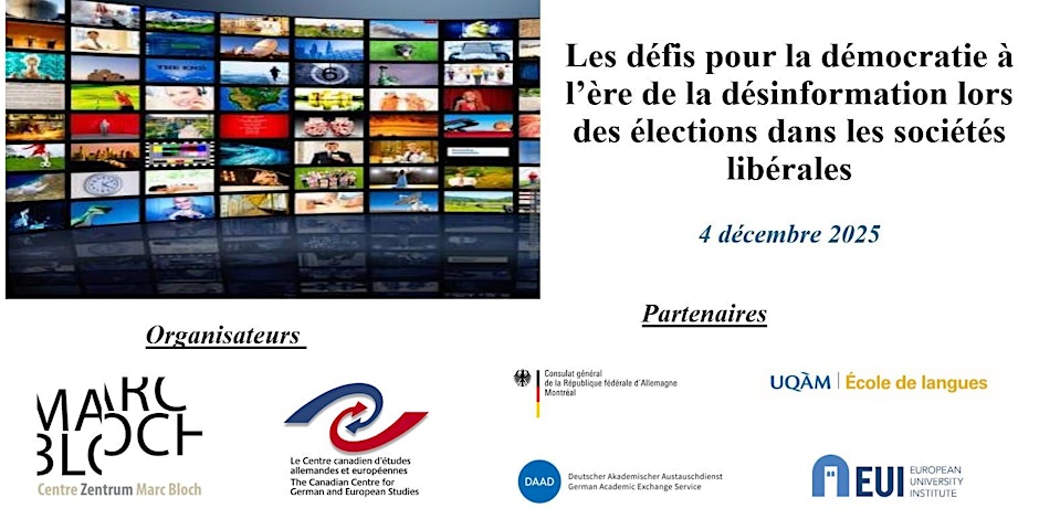 Conference at the Centre canadien d'études allemandes et européennes