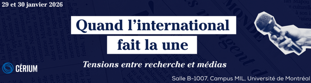 Colloque annuel du CÉRIUM